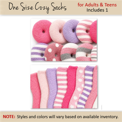 Teen Girl Party Favor — Cozy Socks Donut Gift Box