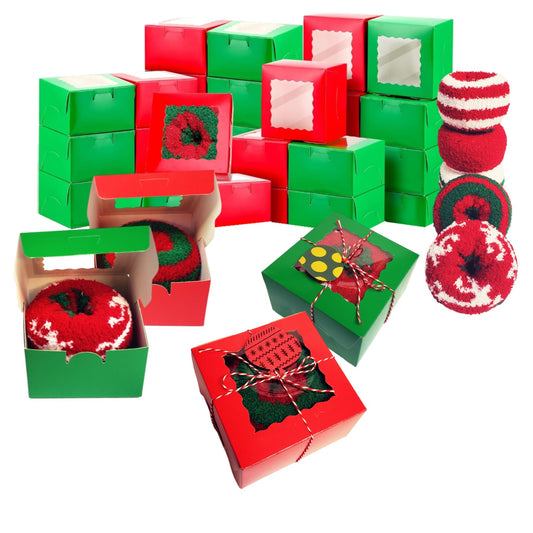 Christmas Gift Box – Cozy Socks Donuts for Adults & Teens
