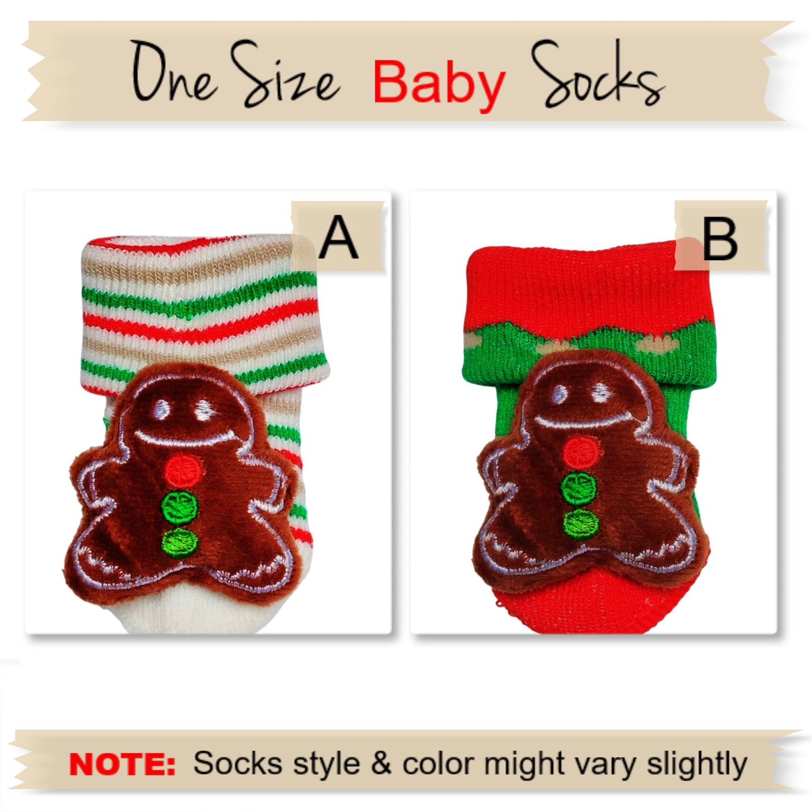 Baby’s First Christmas Socks