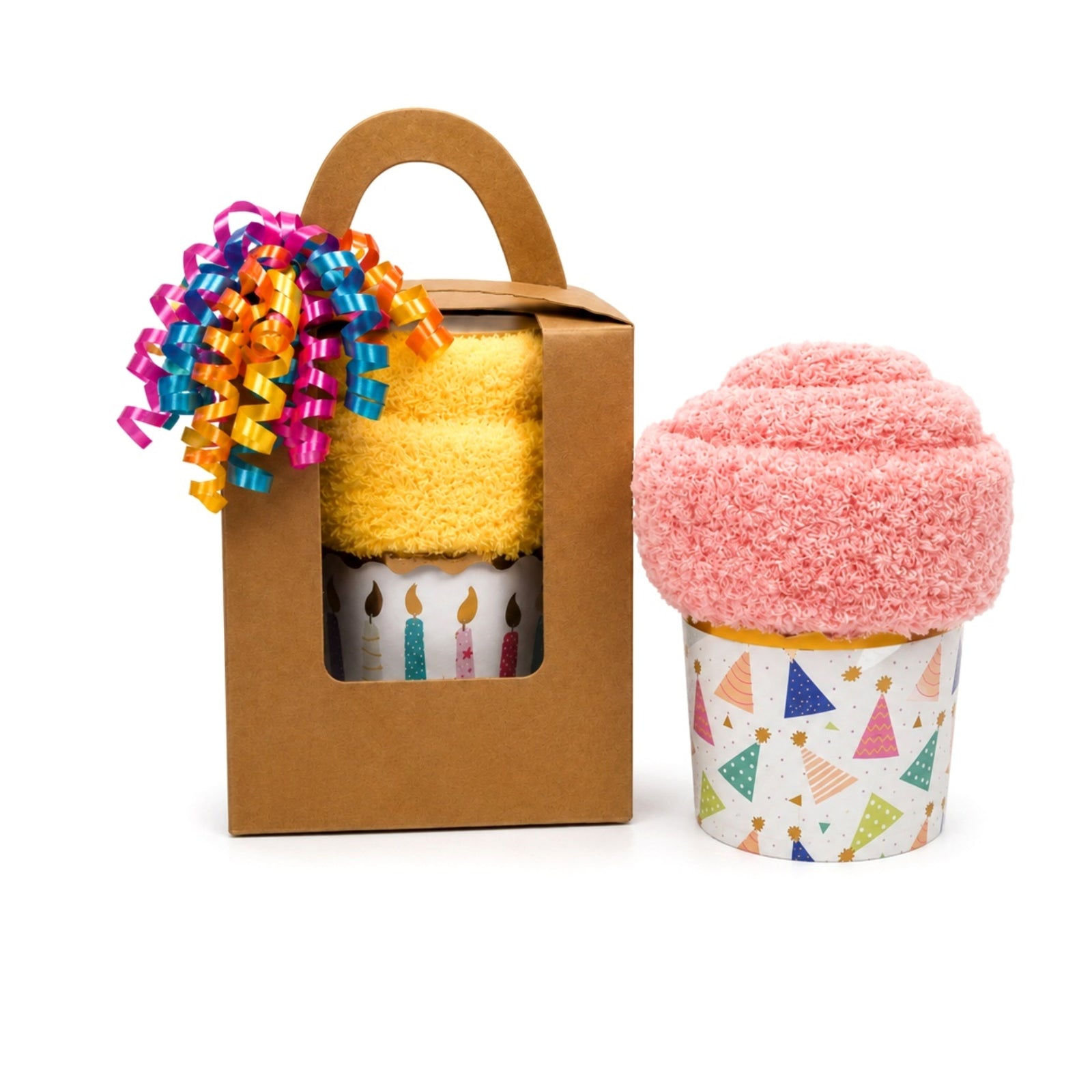 Birthday Cupcake Gift Box for Women — Cozy Socks Gift for Her, Cute Birthday Gift for Friend, Fun Surprise for Coworker, Small Birthday Gift