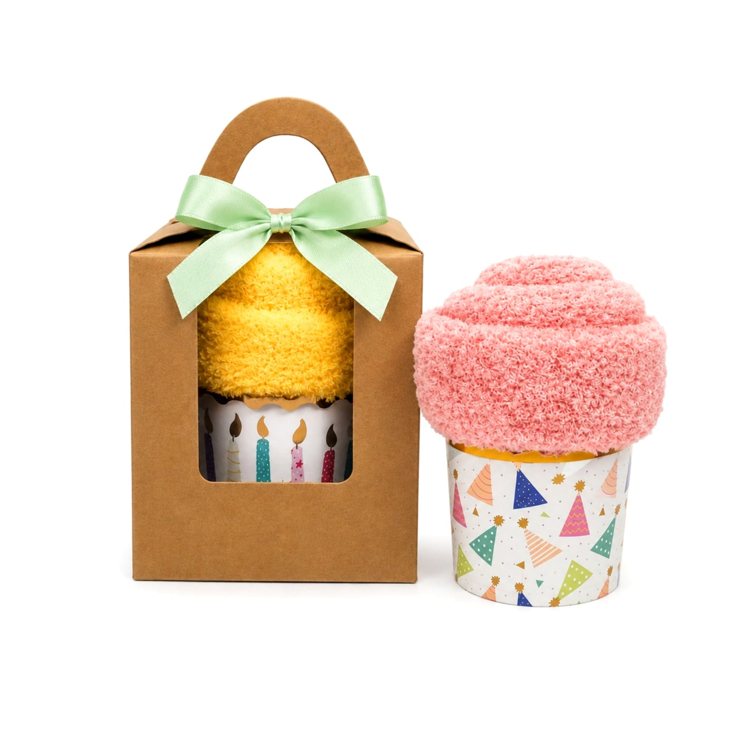 Birthday Cupcake Gift Box for Women — Cozy Socks Gift for Her, Cute Birthday Gift for Friend, Fun Surprise for Coworker, Small Birthday Gift