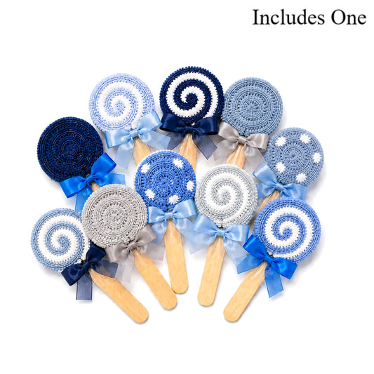 Blue Lollipop Party Favor—Cozy Socks Gift, Sweet Treat Thank You Gift, Teen Boy Birthday Favor, Spa Gift for Him, Coworker Gift 