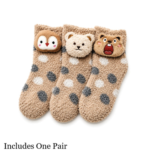 Kids Cozy Animal Socks 4–8 years