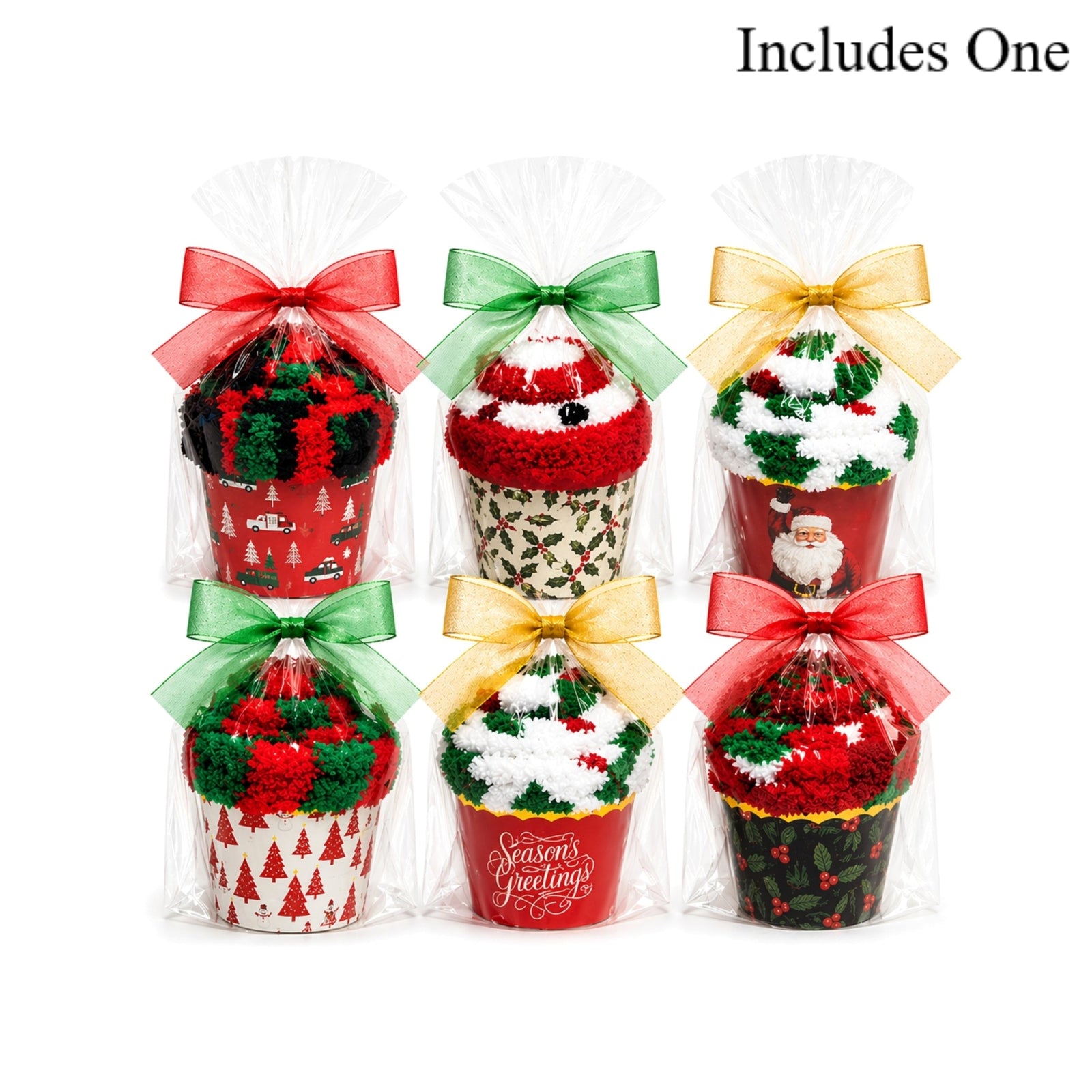 Christmas Party Favors — Cozy Socks Cupcake