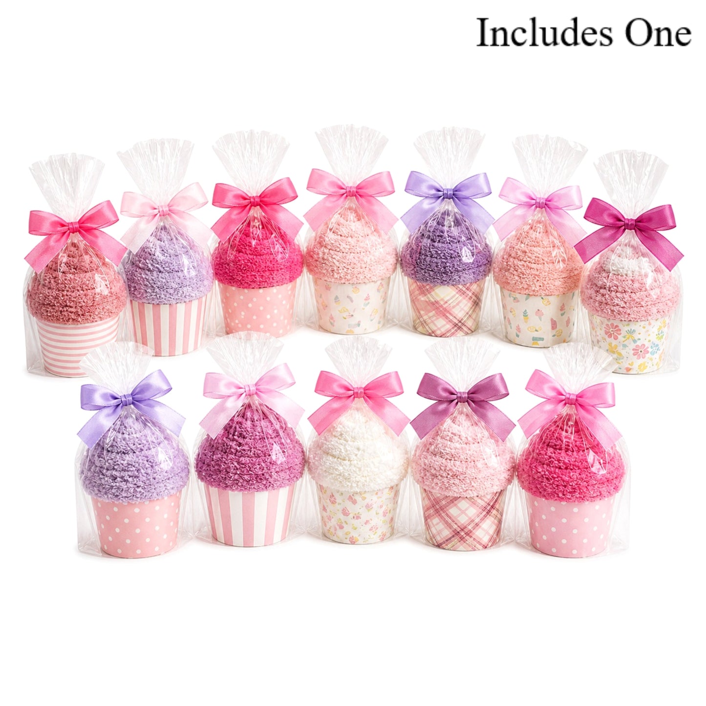 Girl Birthday Party Favor — Pink Cozy Socks Cupcake Gift, Teen Favors, Bridal Shower Favors, Guest Thank You Gift, Gift for Her