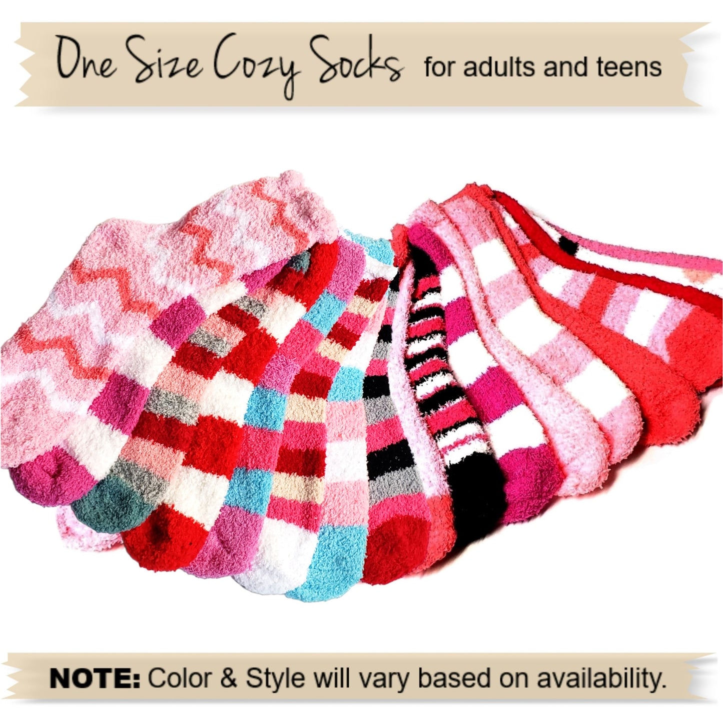 Valentine's Gift Favors - Cupcake Socks for Adults & Teens