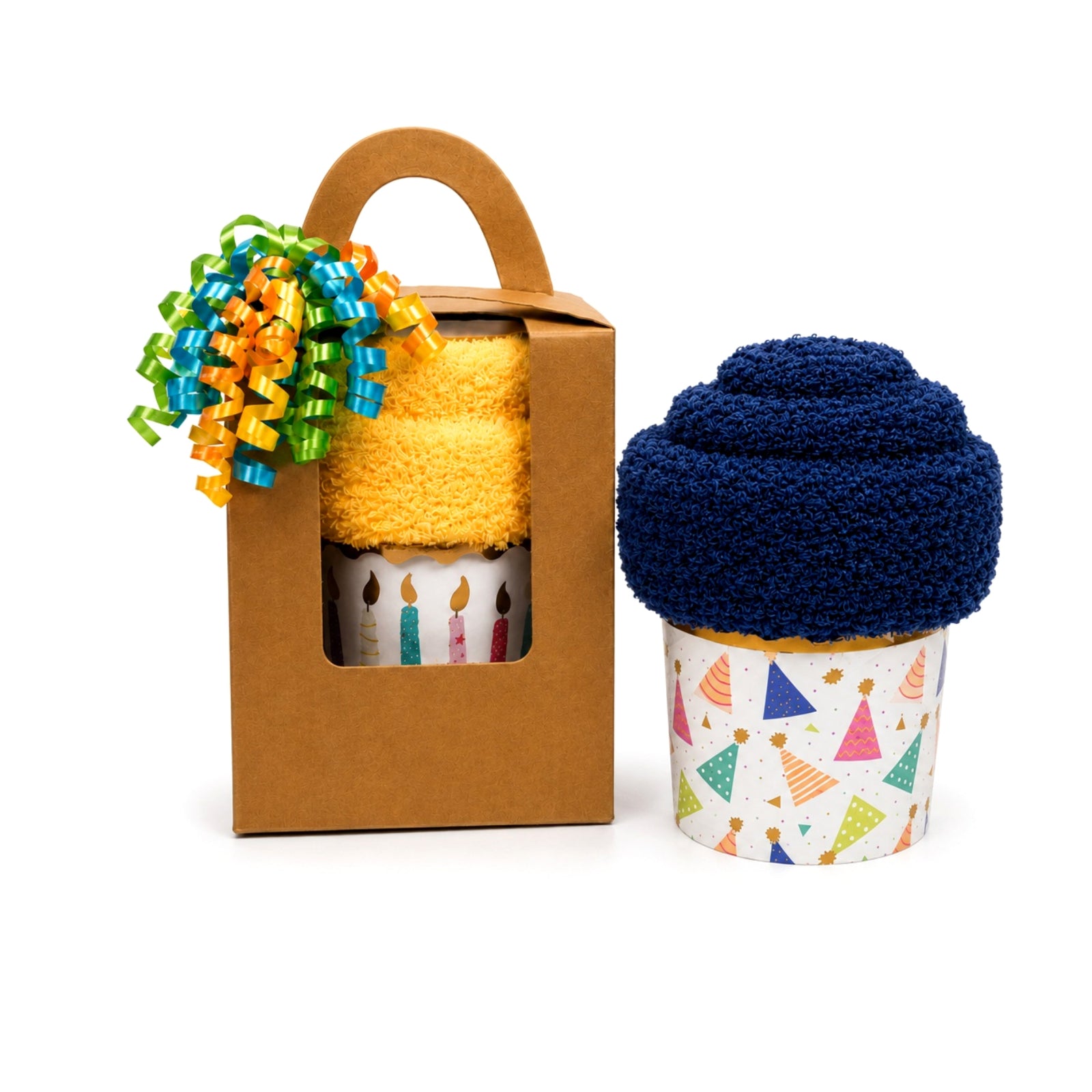 Birthday Gift Box for Him—Cozy Socks Cupcake Gift for Teen Boys & Men, Friend Birthday Gift, Fun Surprise for Coworker, Small Birthday Gift