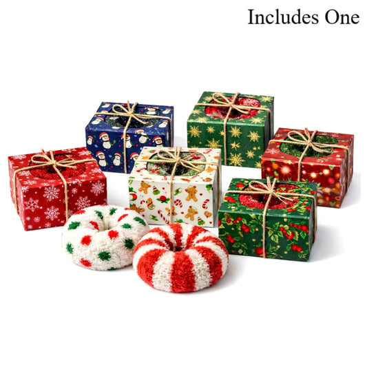 Cozy Christmas Gift — Fuzzy Sock Donut Gift Box