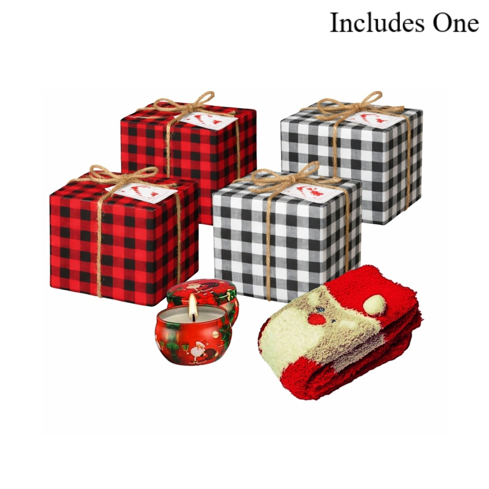 Christmas Cozy Sock & Candle Gift Box
