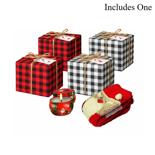 Christmas Cozy Sock & Candle Gift Box