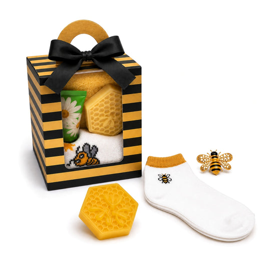 Bee Gift Set for Women — Bee Lover Gift Box, Thinking of You Gift, Sunshine Gift Box, Small Self Care Gift for Her
