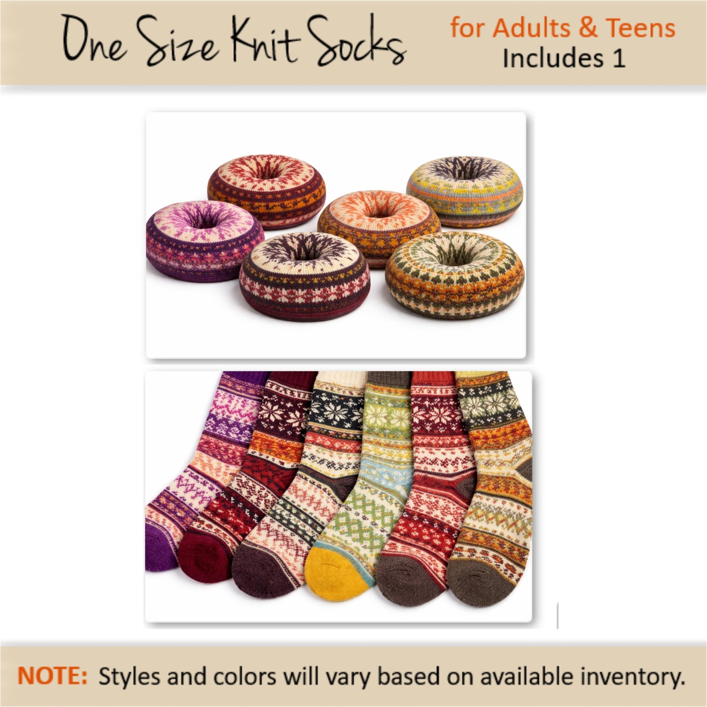 Knit Sock Donut Gift Box – Fall Gift Ready