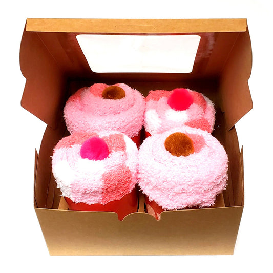 Valentine's Cozy Cupcake Socks Gift Box