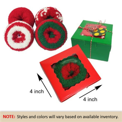 Christmas Cozy Sock Donut Gift Box