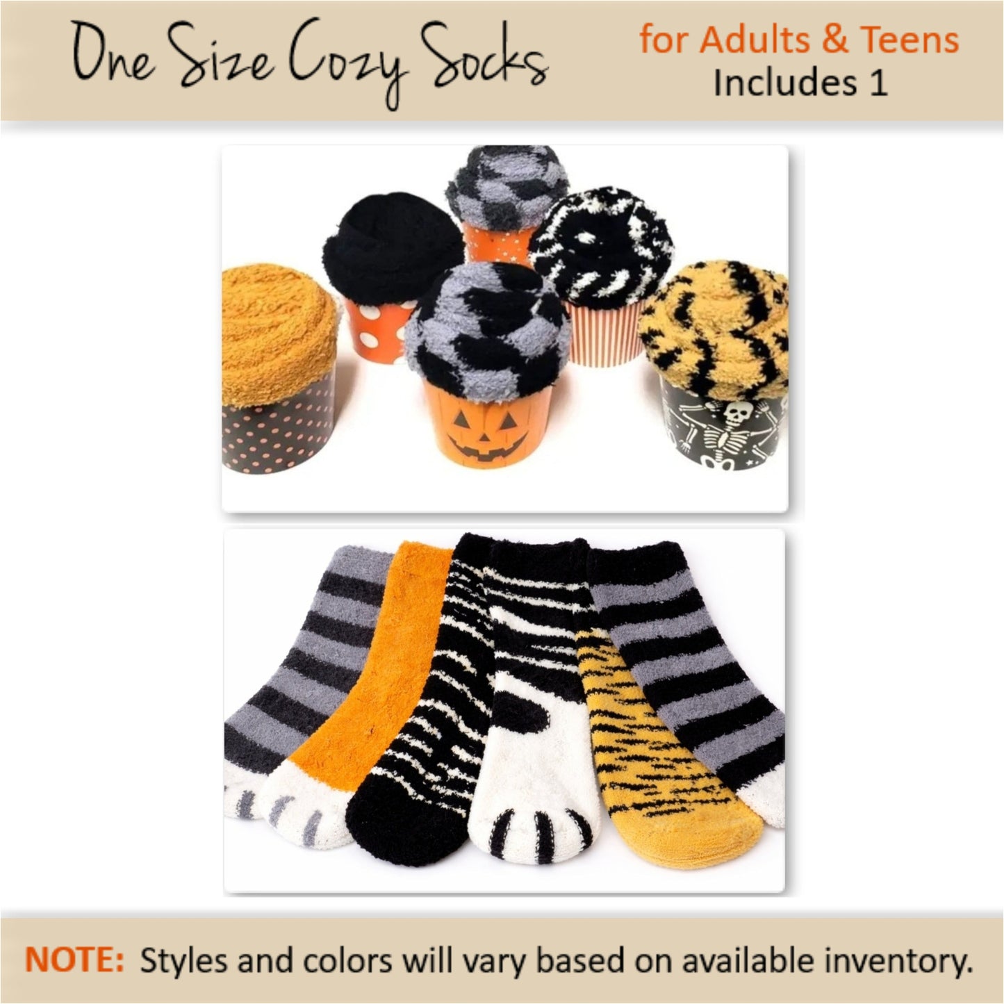 Halloween Cupcake Gift Box – Cozy Socks Gift