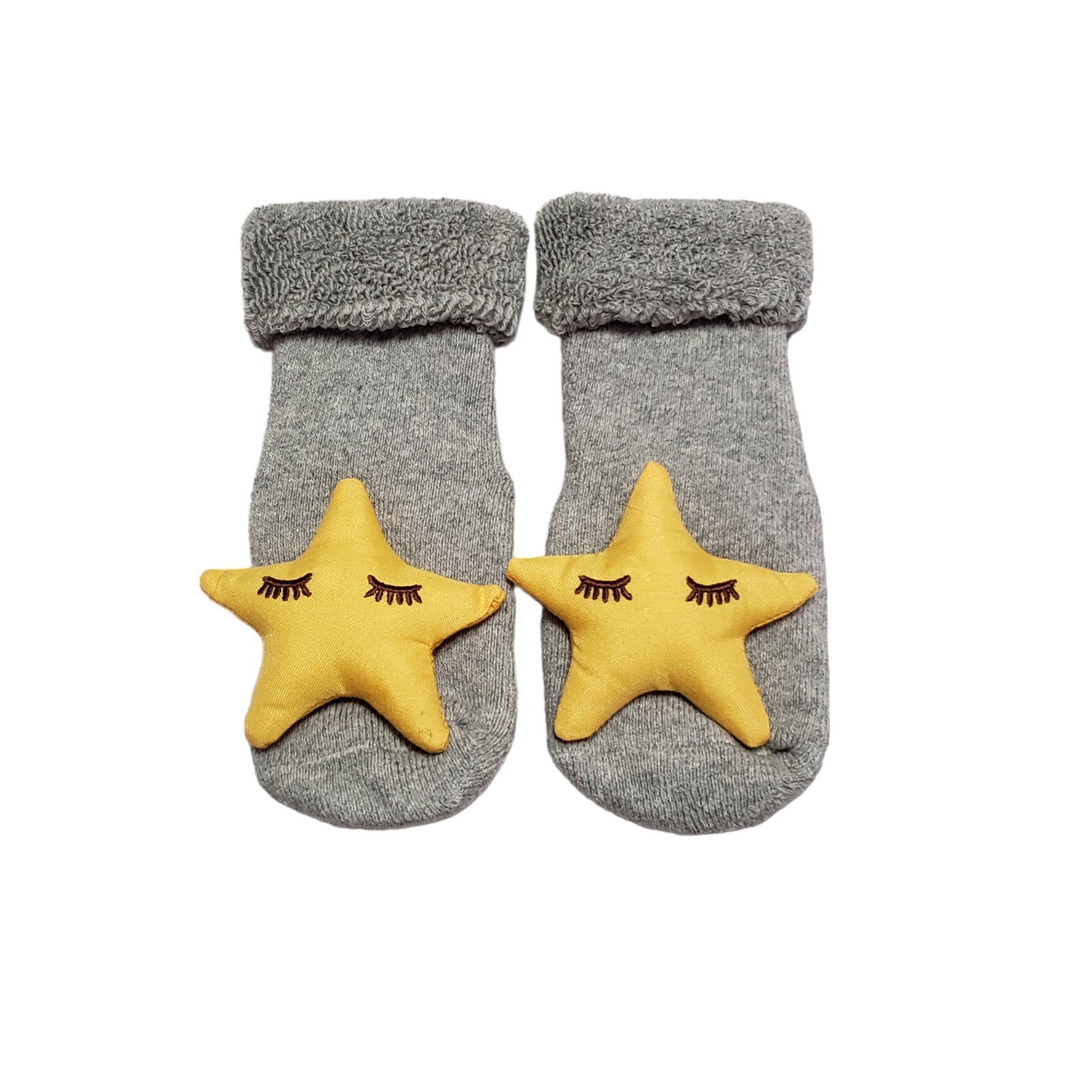 Plush Star cozy socks for baby and toddler