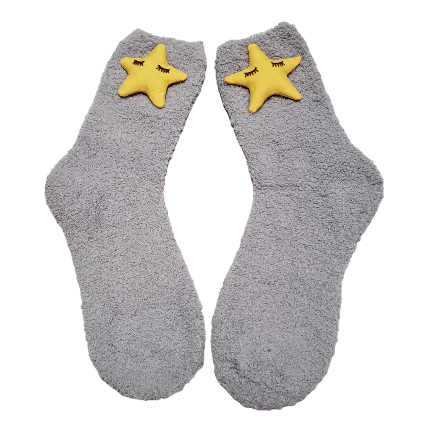Plush Star Fuzzy socks for adults and teens