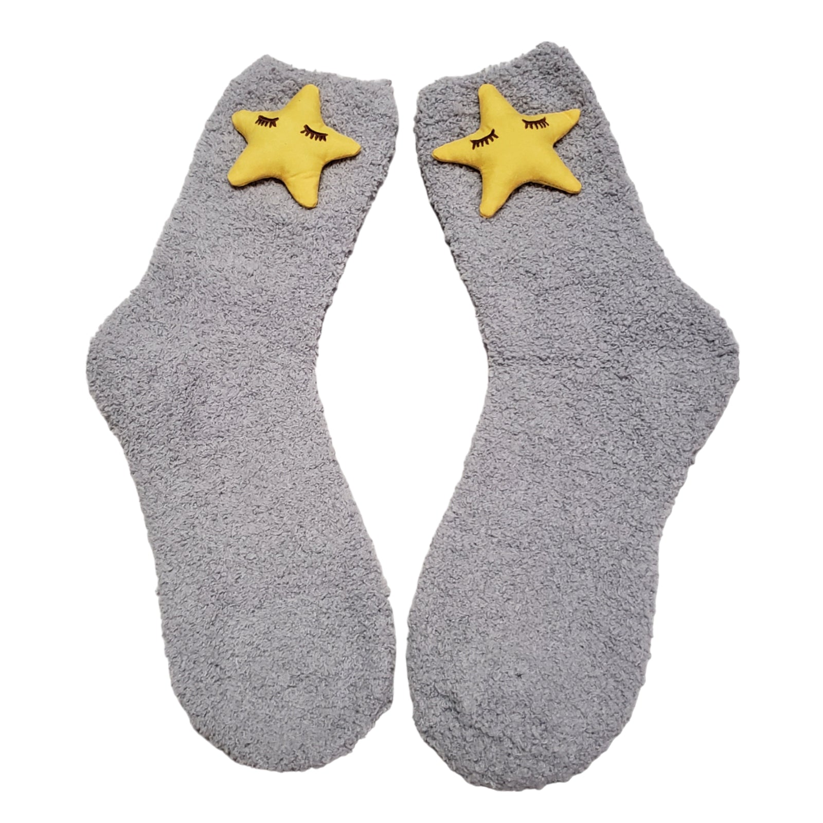 Plush Star Fuzzy socks for adults and teens