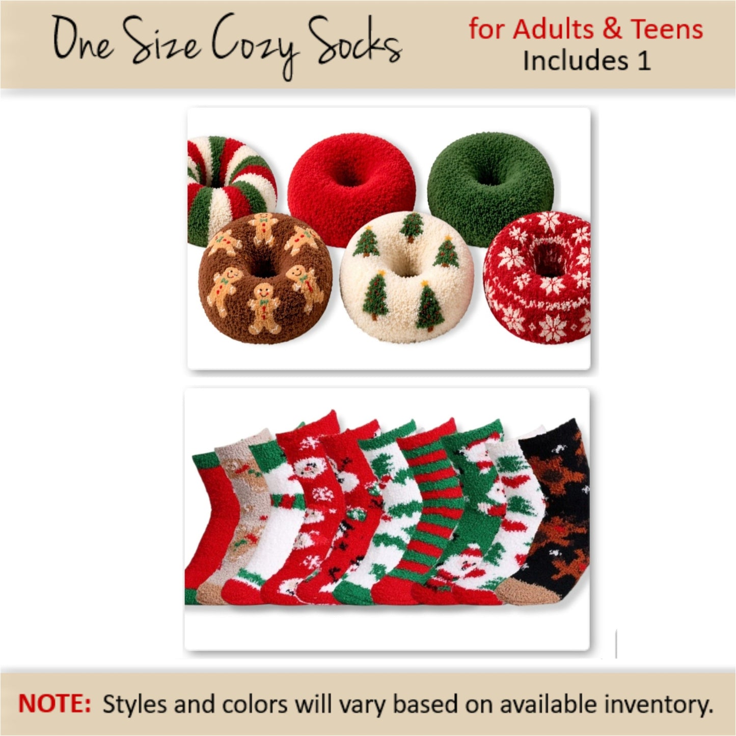 Cozy Christmas Gift — Fuzzy Sock Donut Gift Box