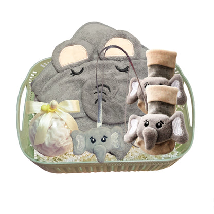 Elephant Baby Gift Set Gender Neutral Baby Shower Gift