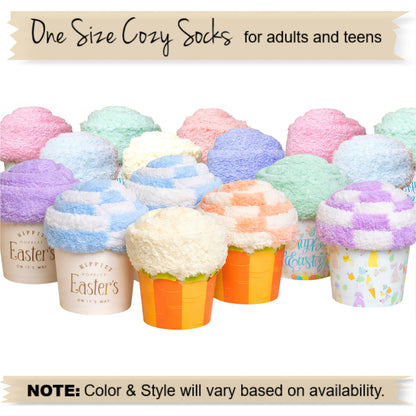 Easter Gift Favors - Cupcake Socks for Adults and Teens