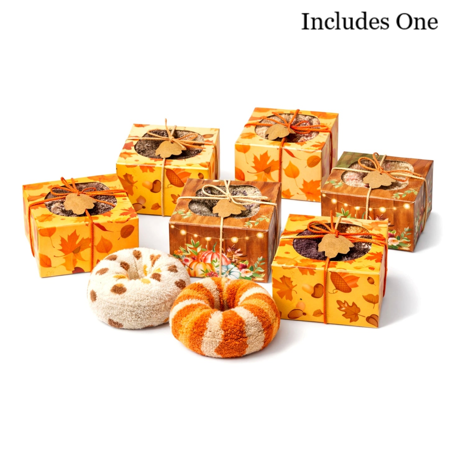 Fall Cozy Sock Donut Gift Box – Gift Ready