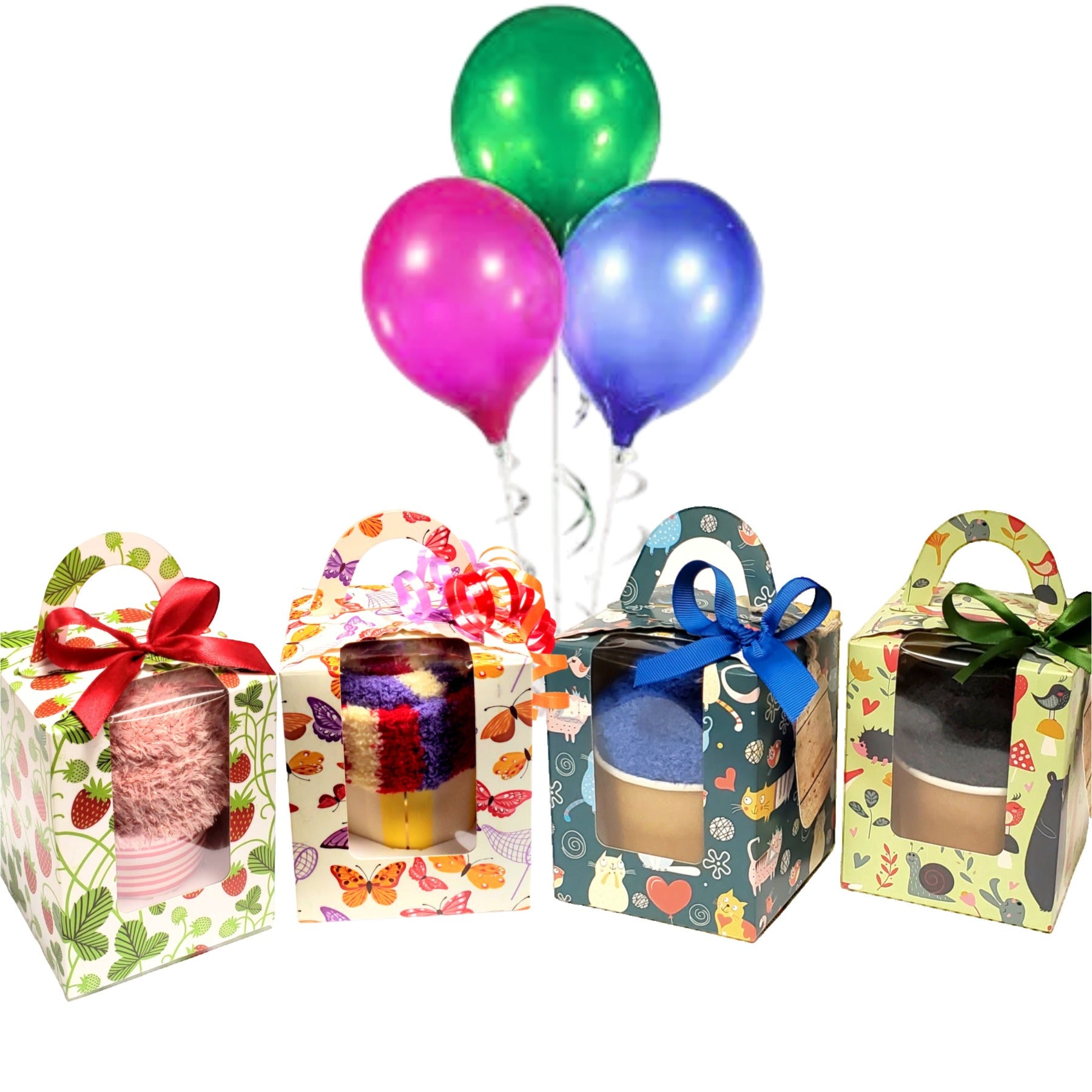 Cupcake Socks Gift Box for Teens and Adults