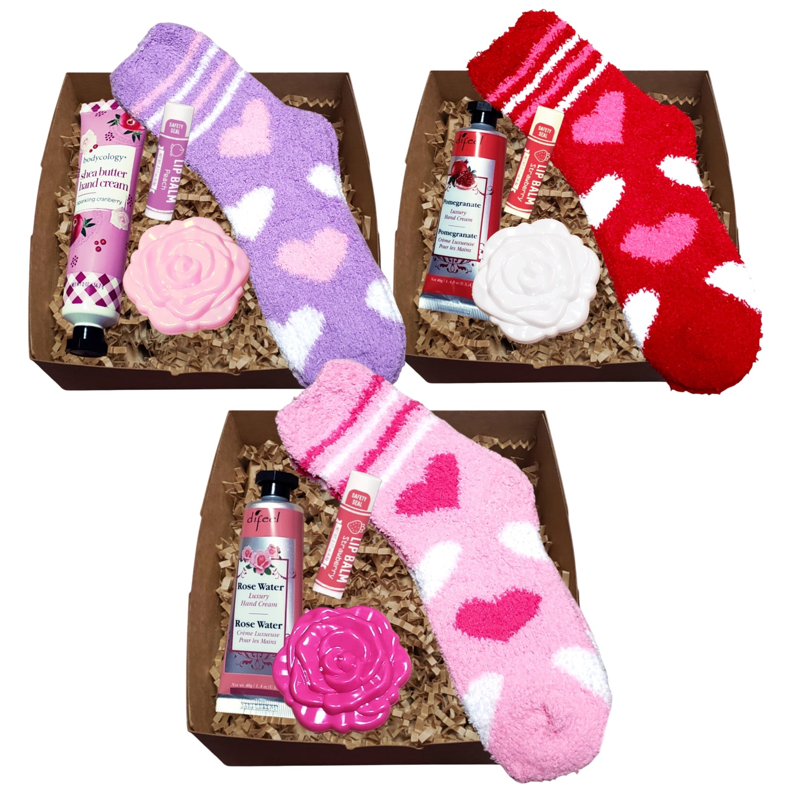 Valentines Gift Set for Her - Cozy Socks Self Care Gift Box