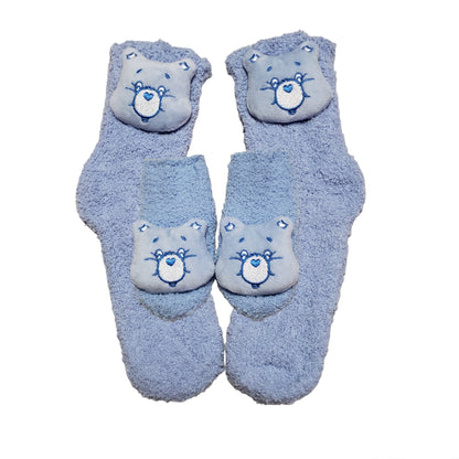 Daddy and Me Blue Bear Cozy Socks