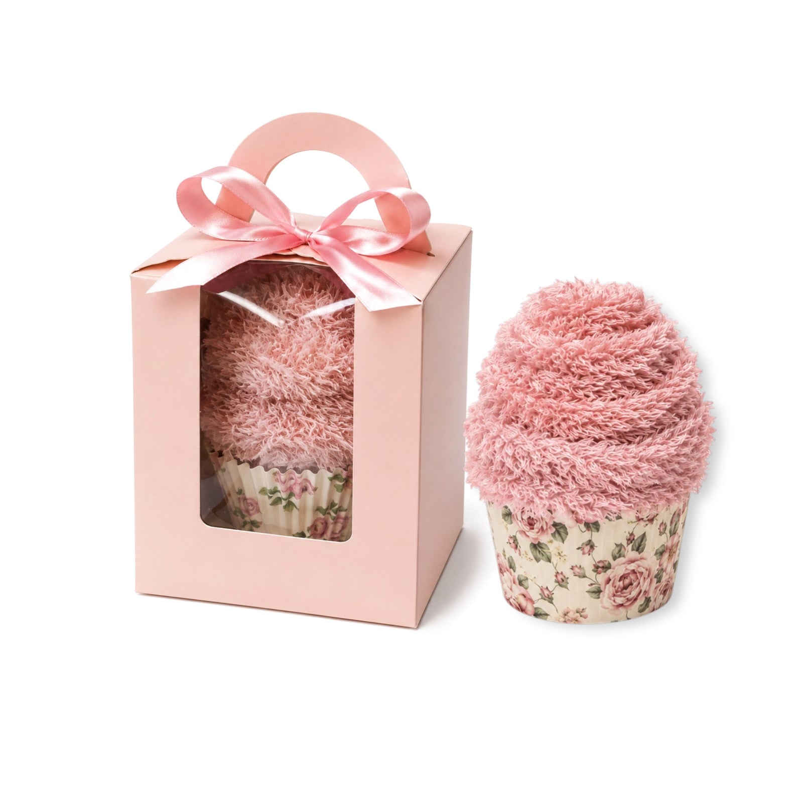 Pink Fuzzy Socks Cupcake Gift Box, Women’s Retreat Favors, Employee Appreciation Gift, Coworker Gift, Thank You Gift for Her, Hostess gift