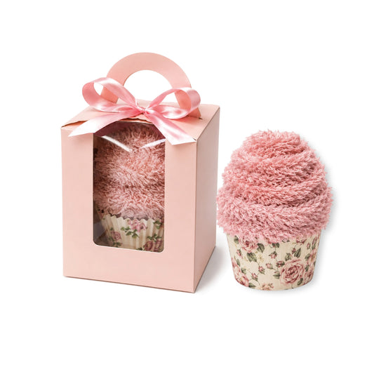 Pink Fuzzy Socks Cupcake Gift Box, Women’s Retreat Favors, Employee Appreciation Gift, Coworker Gift, Thank You Gift for Her, Hostess gift
