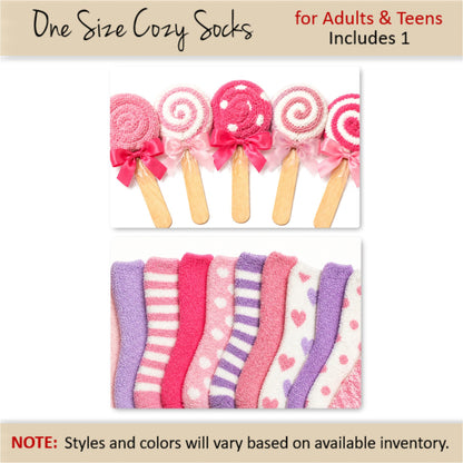 Sweet Treat Lollipop Favors — Cozy Socks Gift