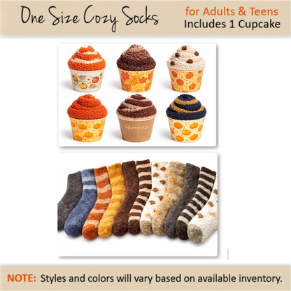 Fall Cozy Sock Cupcake Favors – Gift Ready