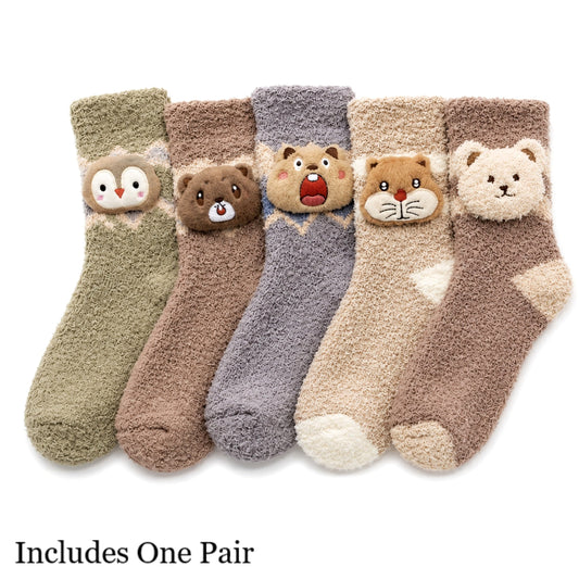 Woodland Animal Cozy Socks