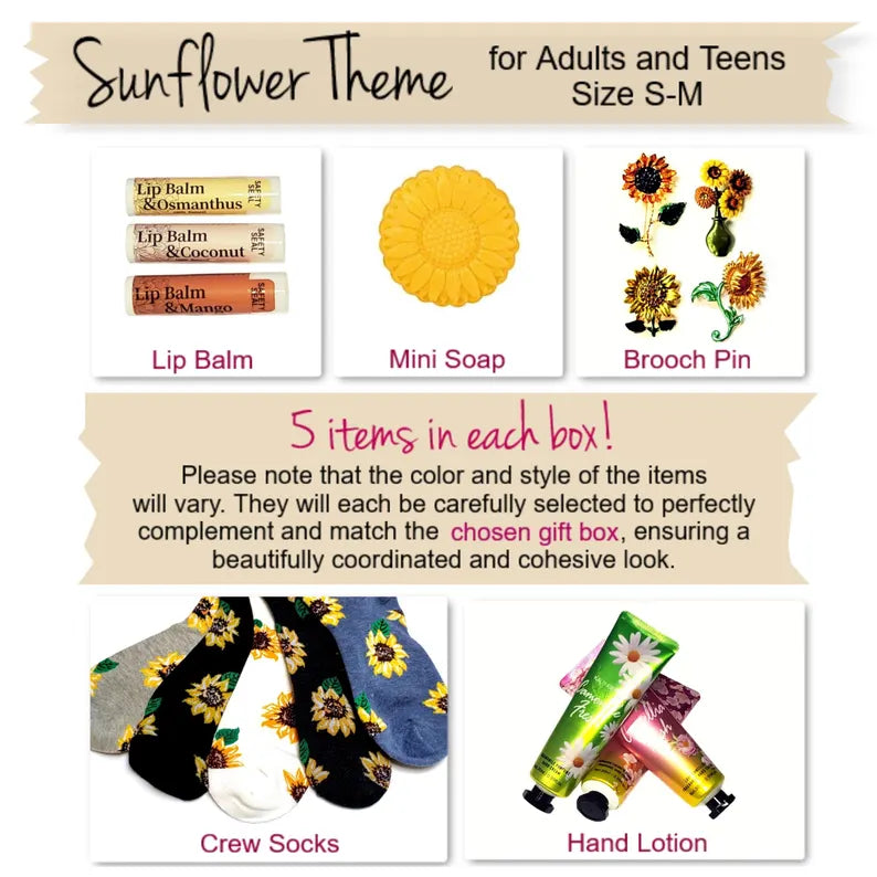 Sunflower Socks Gift Box