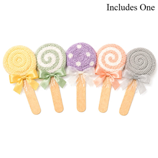 Gender Neutral Baby Shower Favors — Cozy Sock Lollipop Gift