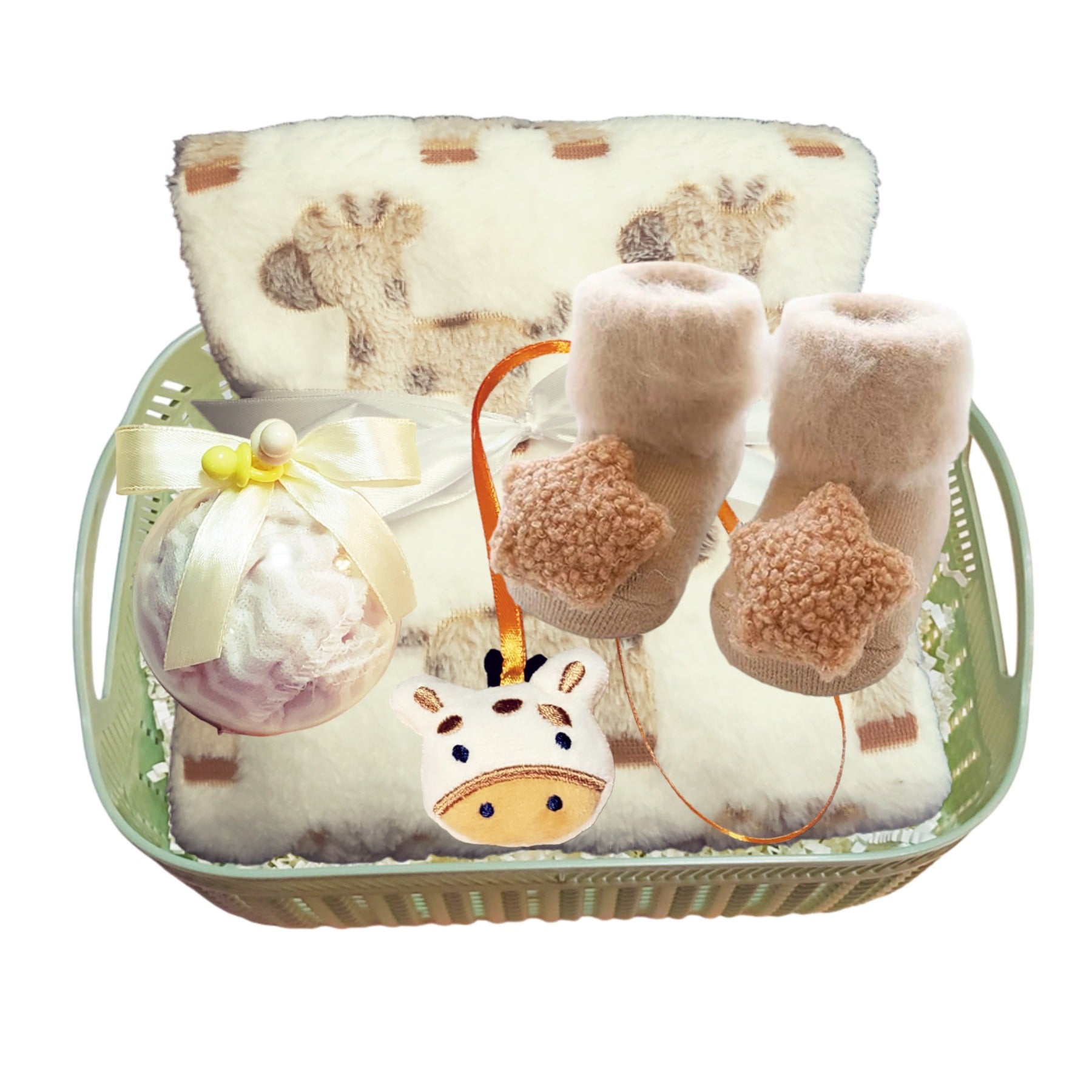 Giraffe Baby Gift Set Gender Neutral Baby Shower Gift Basket