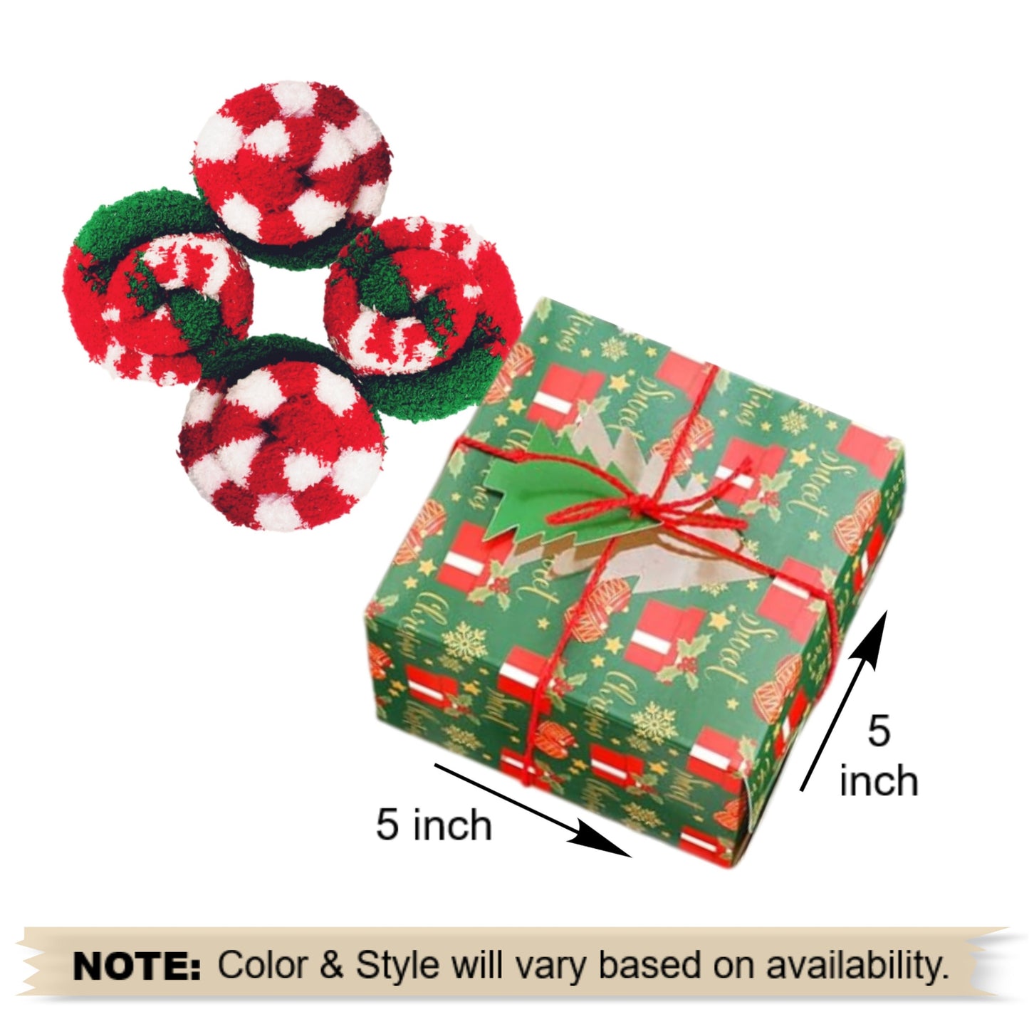 Holiday Cozy Cupcake Socks Gift Box