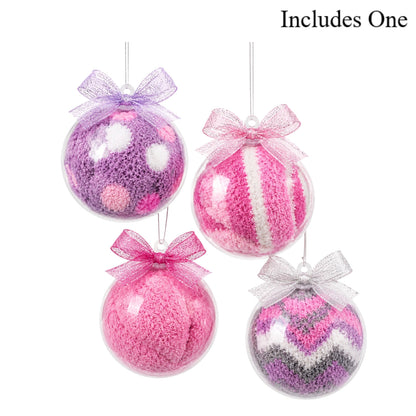 Pink Christmas Ornament — Cozy Socks Gift