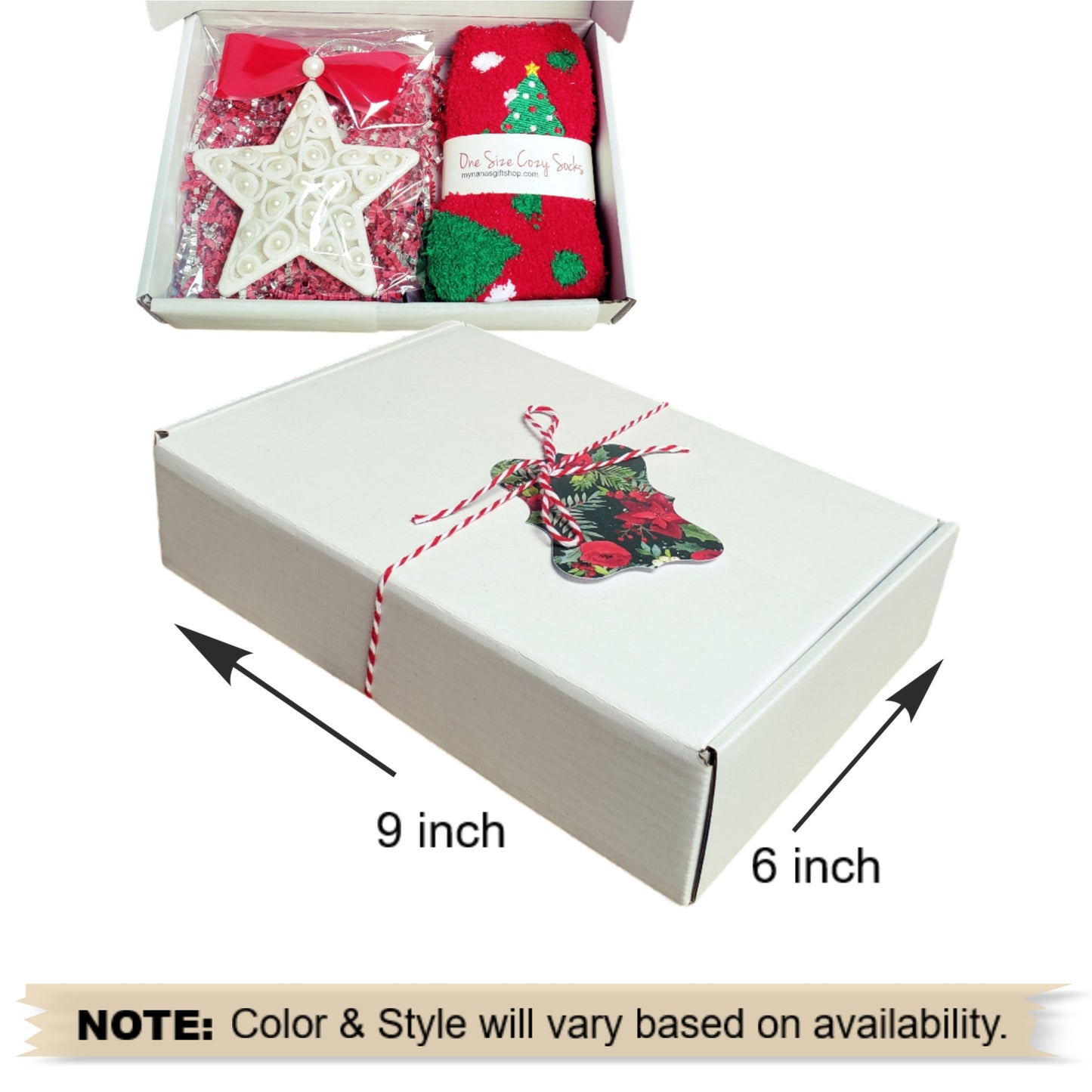 Christmas Gift Box – Cozy Socks & Ornament Set