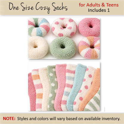 Pastel Christmas Gift Box — Cozy Sock Donut