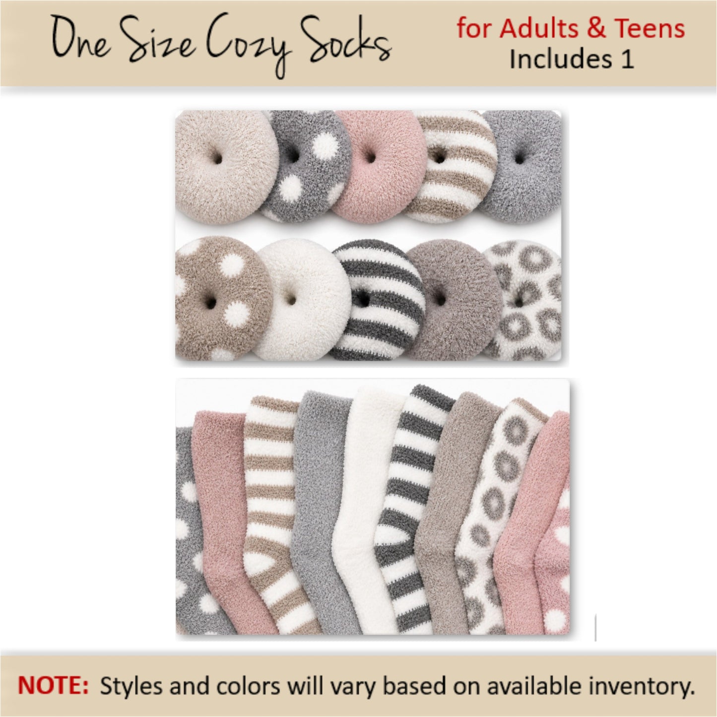 Women's Party Favors — Cozy Socks Donut Gift Box