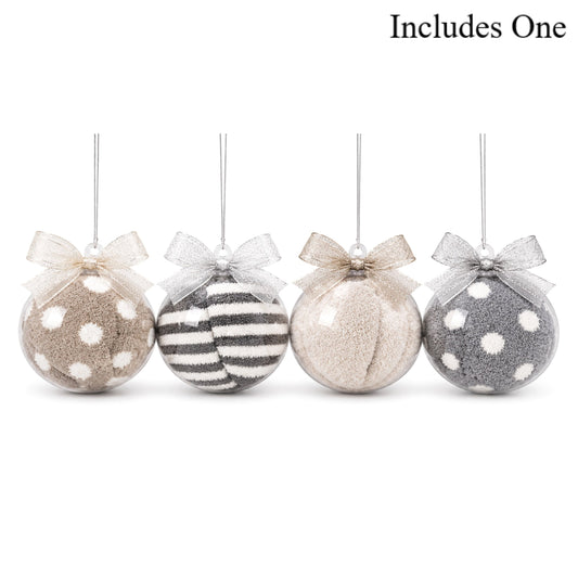 Neutral Cozy Socks Ornament — Cozy Socks Gift
