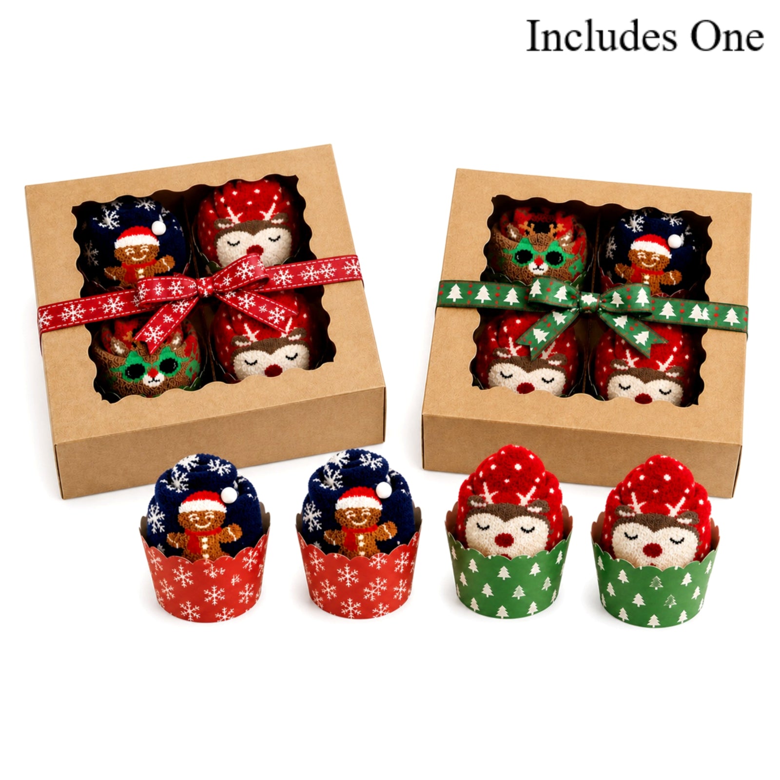 Holiday Gift Set — Cozy Christmas Socks Gift Box