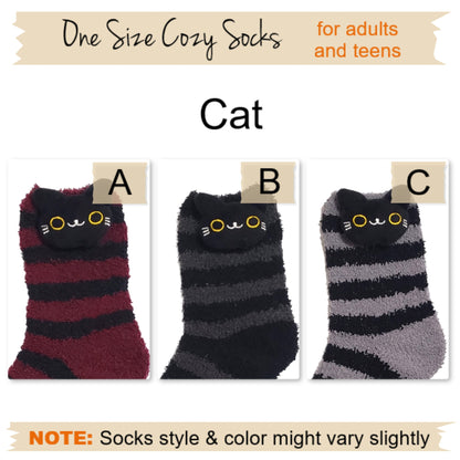 Halloween Cat Fuzzy socks