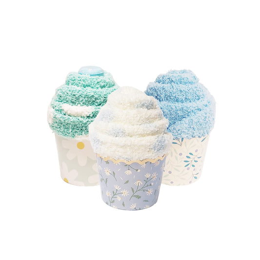 Blue Cupcake Party Gift Favors