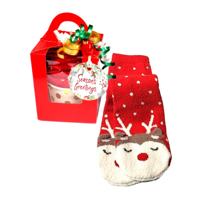 Reindeer Socks Gift Box