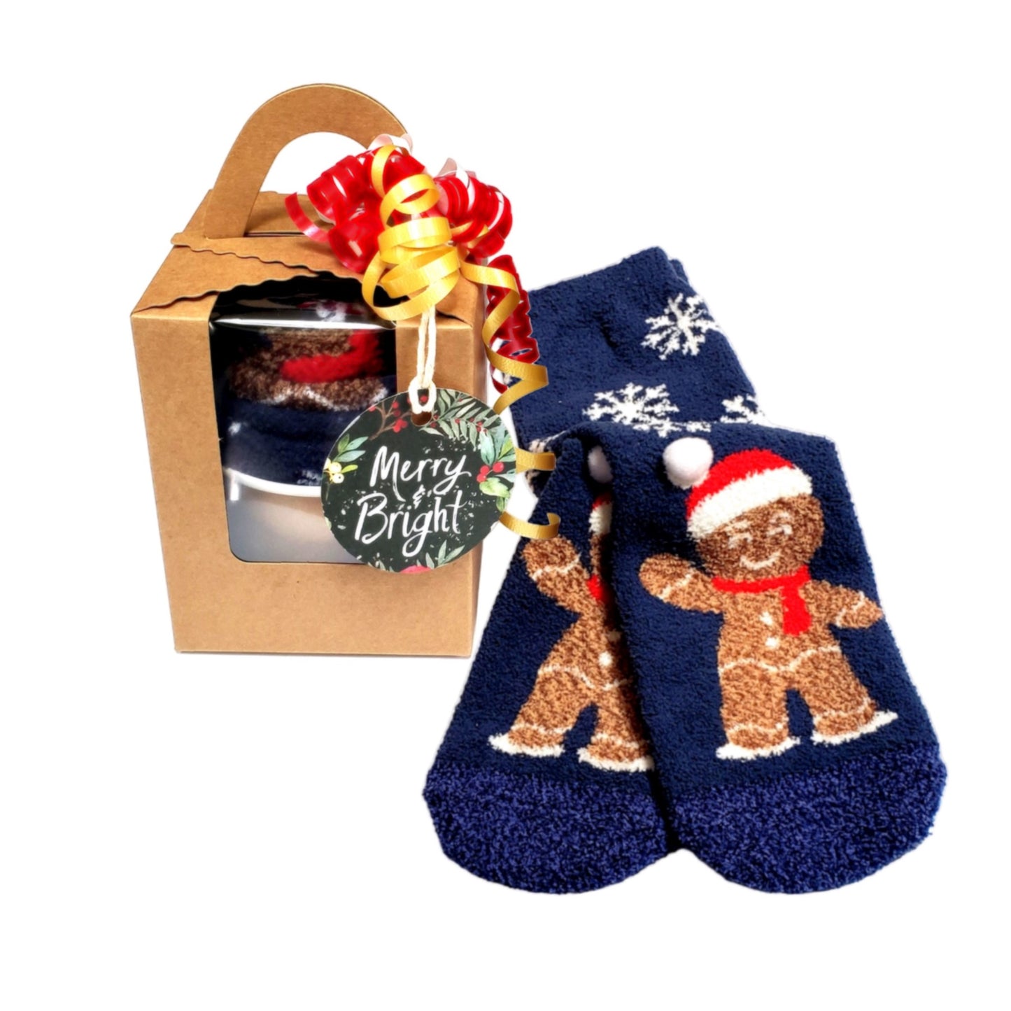 Gingerbread Man Socks Gift Box