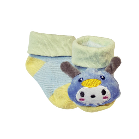 Kawaii bunny baby socks with duck hoodie – anime baby socks for 0-6 months
